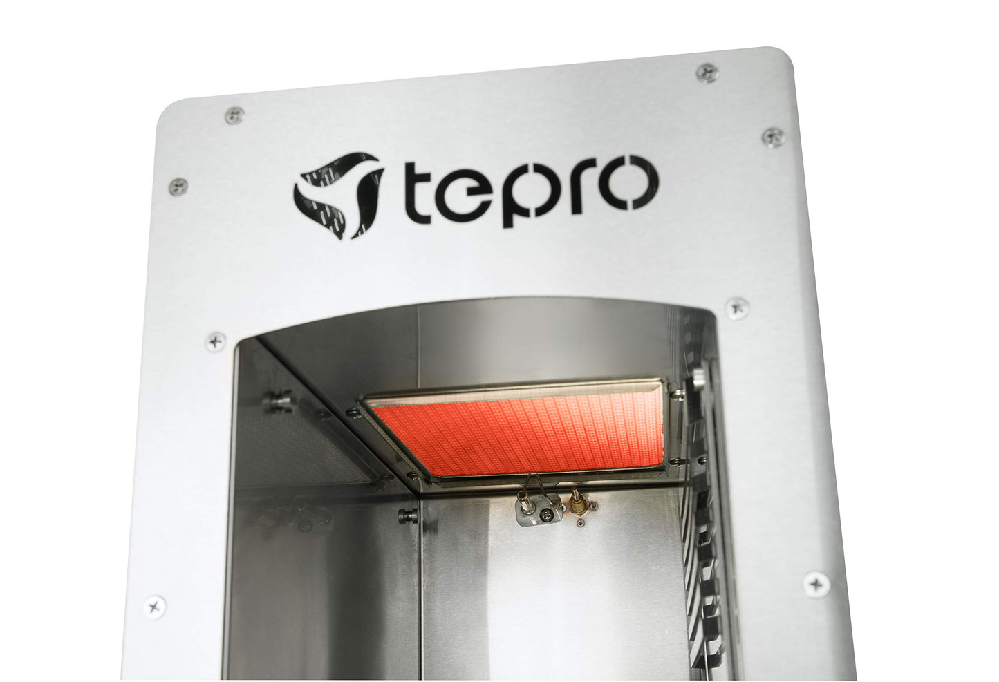 tepro Steakgrill Toronto, Keramik-Infrarotbrenner mit 3 kW Leistung, 800 Grad Gas, Maße ca. 23 x 56 x 40,5 cm, Silber