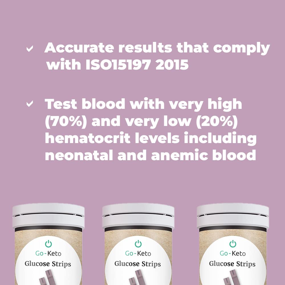 Go-Keto Glucose Teststreifen, 50 Stück