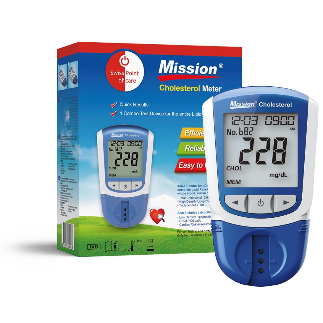 Swiss Point Of Care Mission 3 in 1 Cholesterin Messgerät