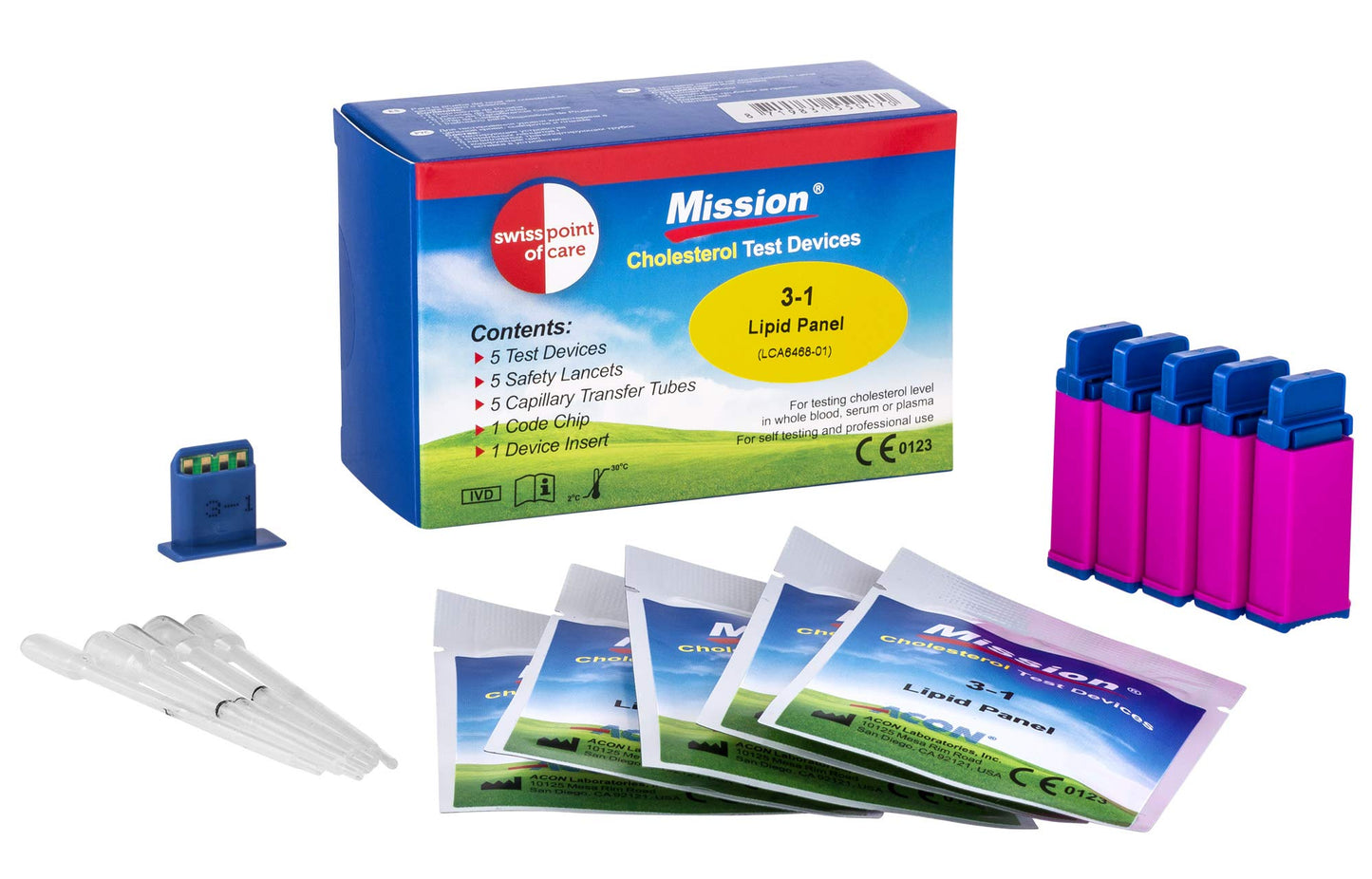 Swiss Point Of Care Mission 3 in 1 Cholesterin Messgerät