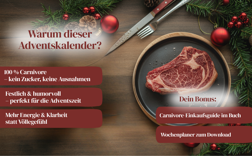 Carnivore Adventskalender: Steak statt Schokolade